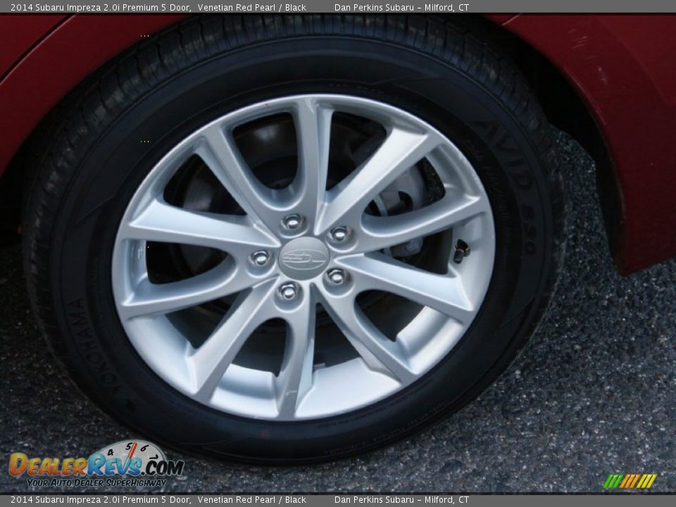 2014 Subaru Impreza 2.0i Premium 5 Door Venetian Red Pearl / Black Photo #15