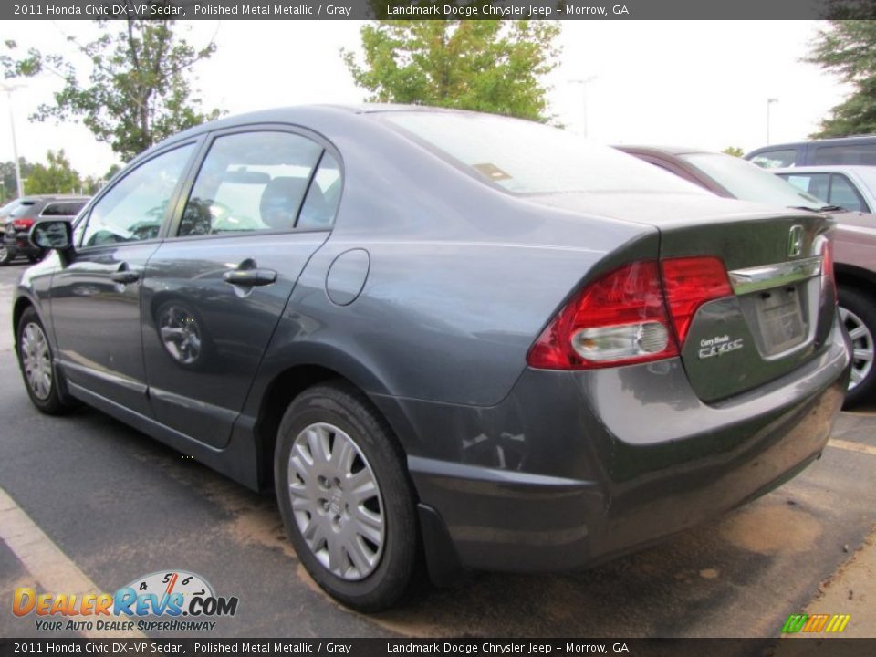 2011 Honda Civic DX-VP Sedan Polished Metal Metallic / Gray Photo #2