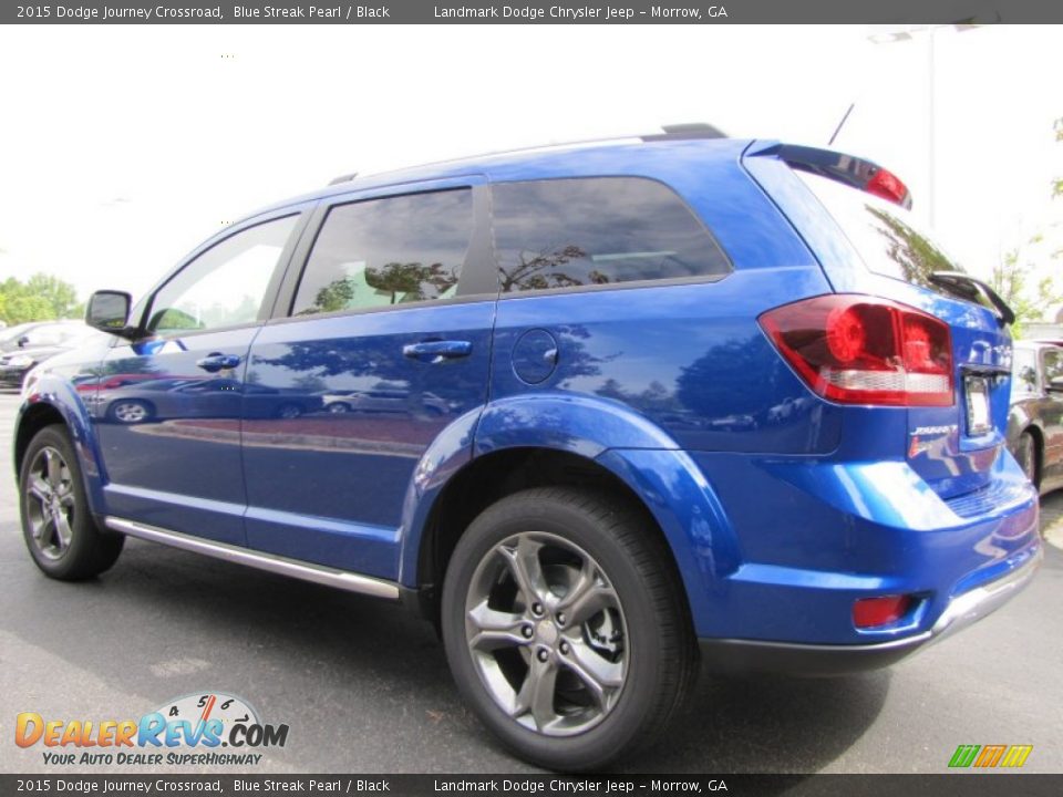 2015 Dodge Journey Crossroad Blue Streak Pearl / Black Photo #2