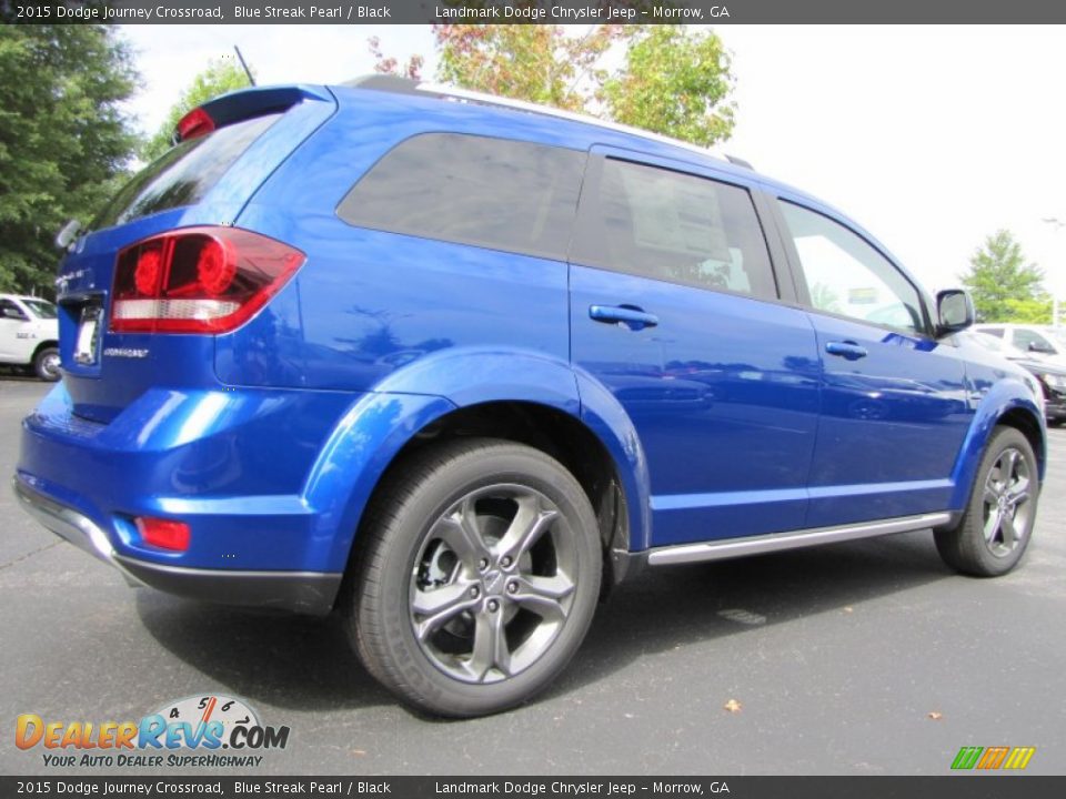 2015 Dodge Journey Crossroad Blue Streak Pearl / Black Photo #3