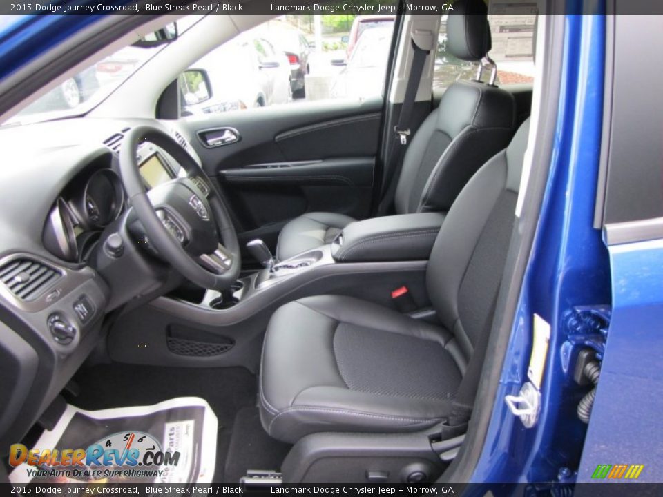 2015 Dodge Journey Crossroad Blue Streak Pearl / Black Photo #6
