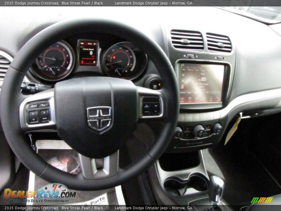 2015 Dodge Journey Crossroad Blue Streak Pearl / Black Photo #7