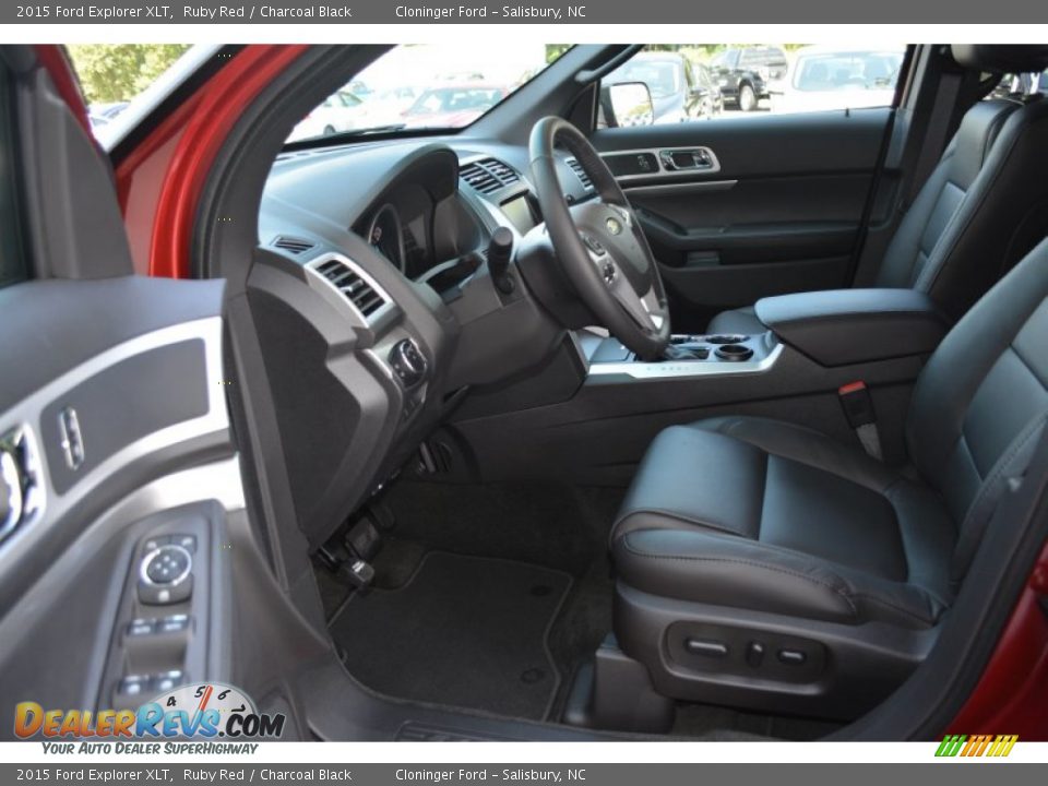 2015 Ford Explorer XLT Ruby Red / Charcoal Black Photo #6