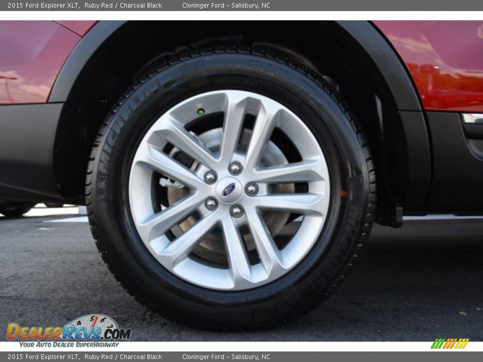 2015 Ford Explorer XLT Ruby Red / Charcoal Black Photo #11