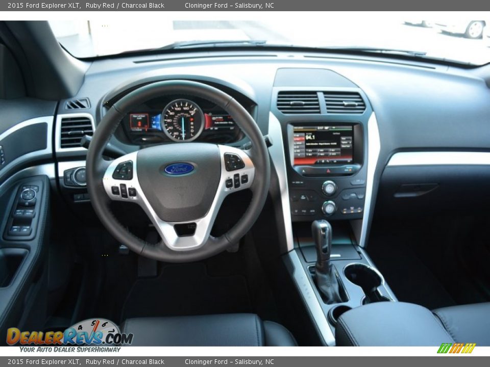 2015 Ford Explorer XLT Ruby Red / Charcoal Black Photo #12