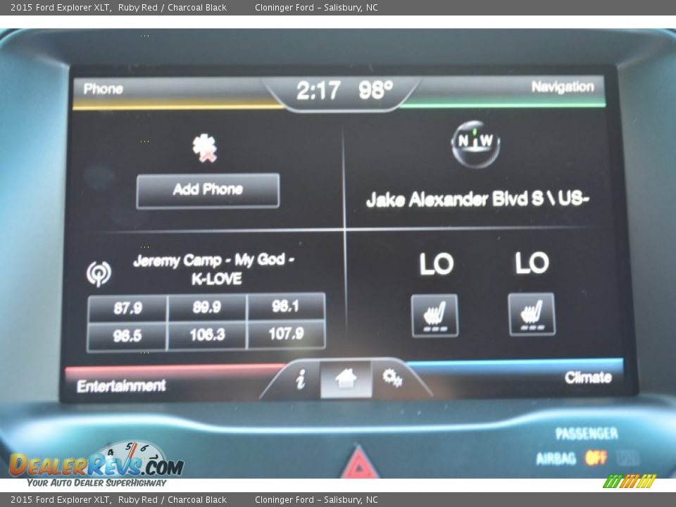 2015 Ford Explorer XLT Ruby Red / Charcoal Black Photo #13