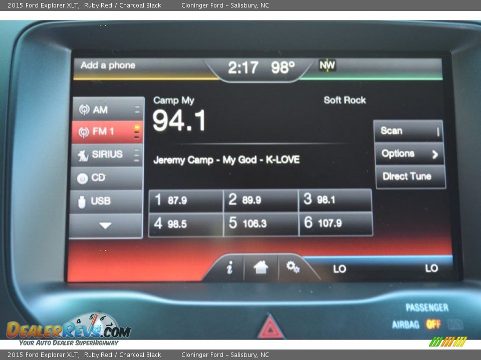 2015 Ford Explorer XLT Ruby Red / Charcoal Black Photo #14