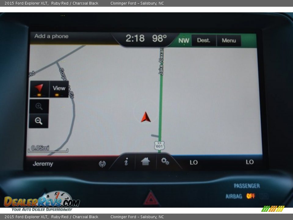 2015 Ford Explorer XLT Ruby Red / Charcoal Black Photo #16