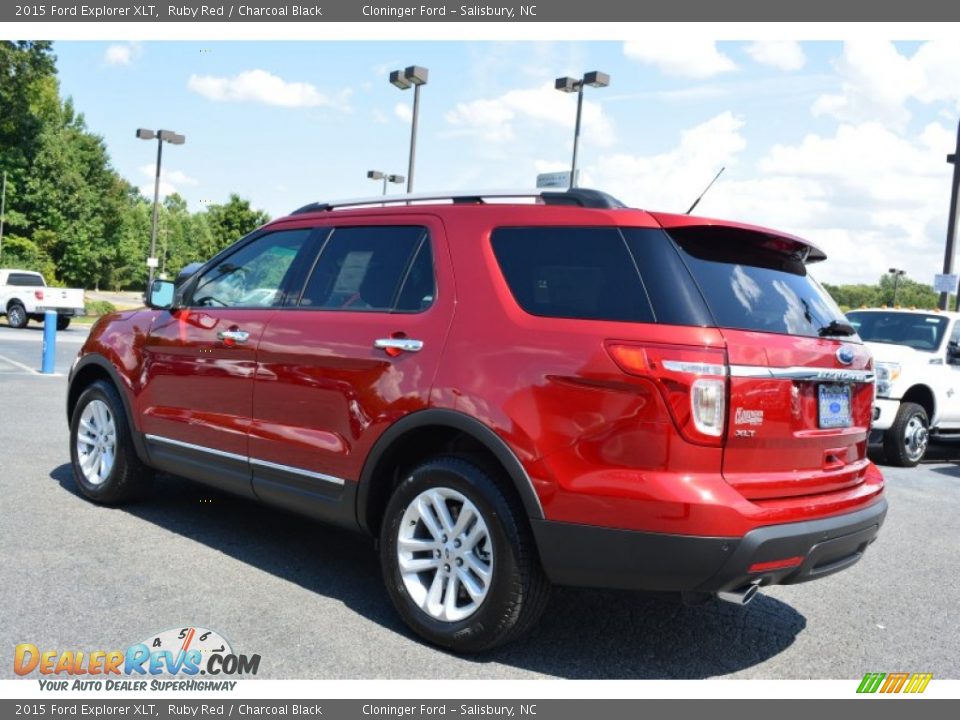 2015 Ford Explorer XLT Ruby Red / Charcoal Black Photo #27