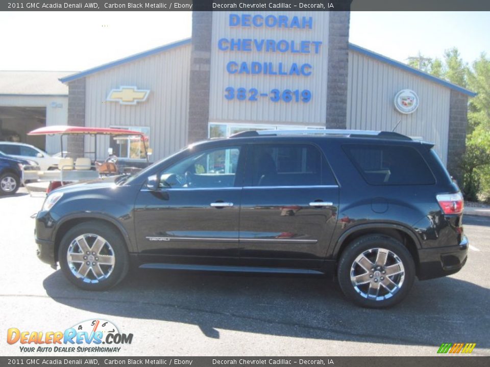 2011 GMC Acadia Denali AWD Carbon Black Metallic / Ebony Photo #1