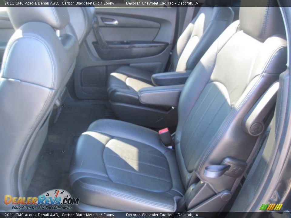 2011 GMC Acadia Denali AWD Carbon Black Metallic / Ebony Photo #8