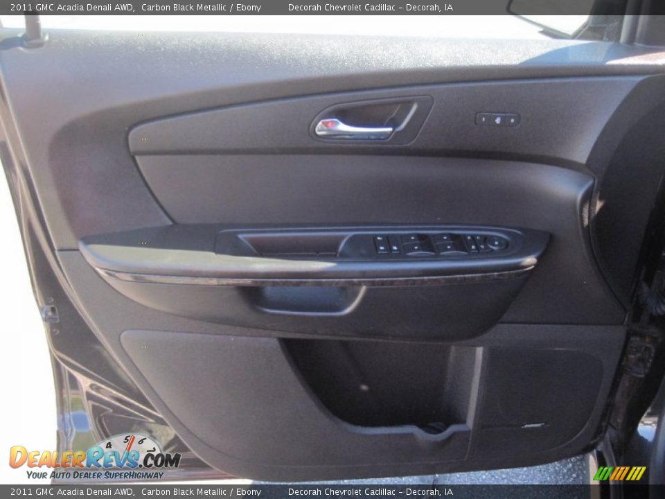 2011 GMC Acadia Denali AWD Carbon Black Metallic / Ebony Photo #12