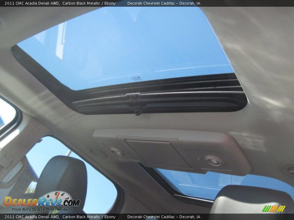 2011 GMC Acadia Denali AWD Carbon Black Metallic / Ebony Photo #13