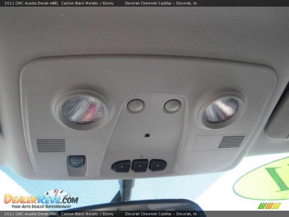 2011 GMC Acadia Denali AWD Carbon Black Metallic / Ebony Photo #19