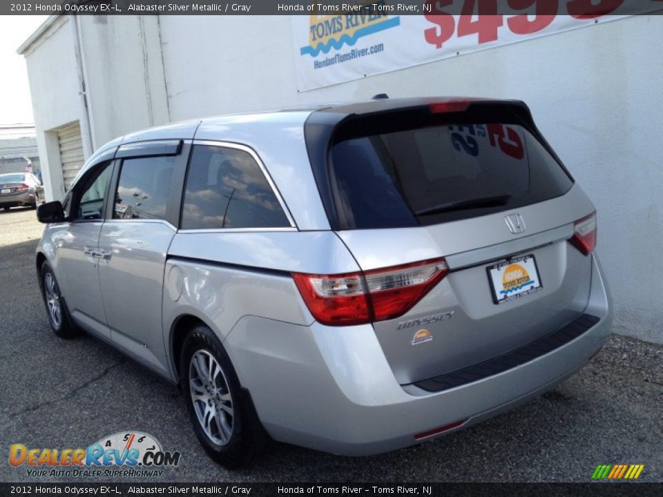 2012 Honda Odyssey EX-L Alabaster Silver Metallic / Gray Photo #7