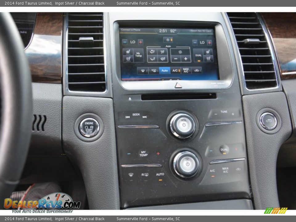 2014 Ford Taurus Limited Ingot Silver / Charcoal Black Photo #25