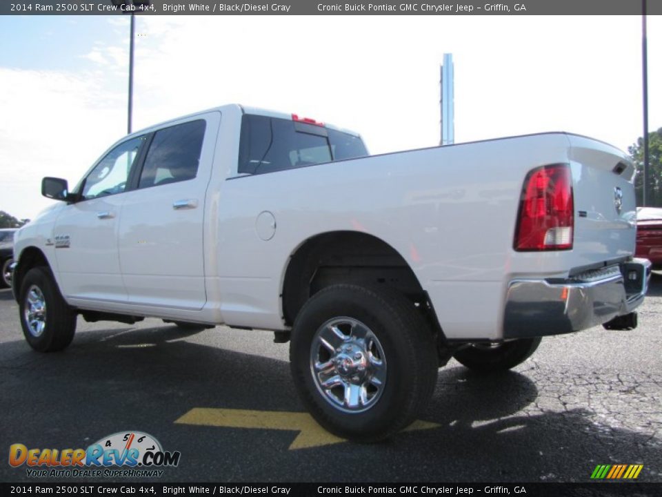 2014 Ram 2500 SLT Crew Cab 4x4 Bright White / Black/Diesel Gray Photo #5