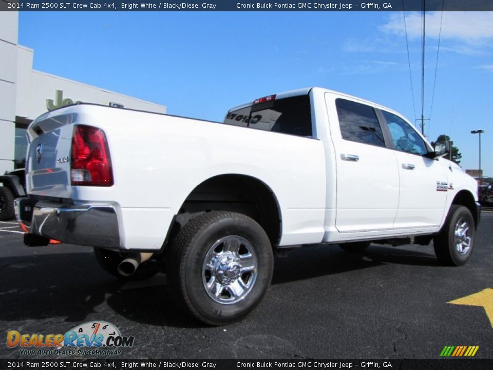 2014 Ram 2500 SLT Crew Cab 4x4 Bright White / Black/Diesel Gray Photo #6
