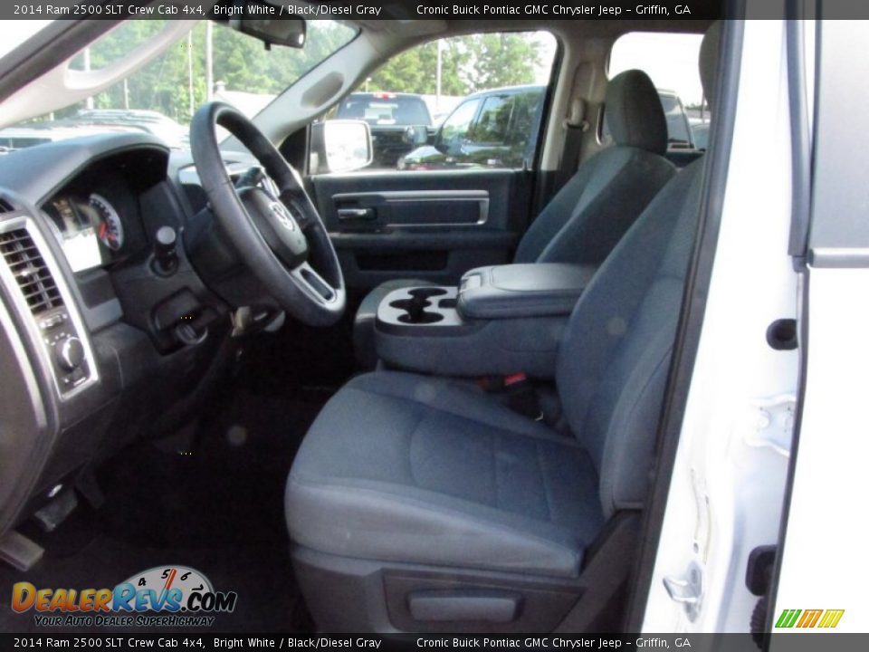 2014 Ram 2500 SLT Crew Cab 4x4 Bright White / Black/Diesel Gray Photo #8