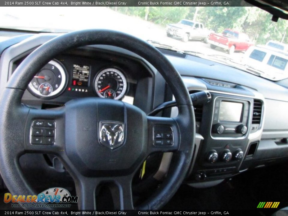 2014 Ram 2500 SLT Crew Cab 4x4 Bright White / Black/Diesel Gray Photo #9