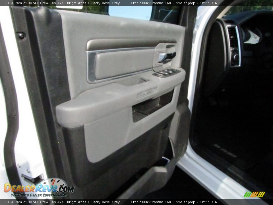 2014 Ram 2500 SLT Crew Cab 4x4 Bright White / Black/Diesel Gray Photo #11