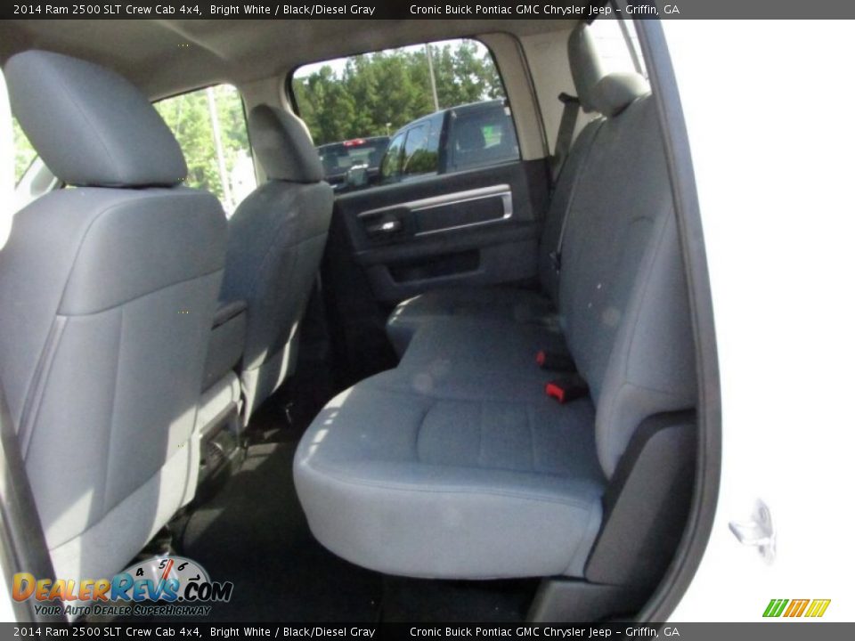 2014 Ram 2500 SLT Crew Cab 4x4 Bright White / Black/Diesel Gray Photo #15