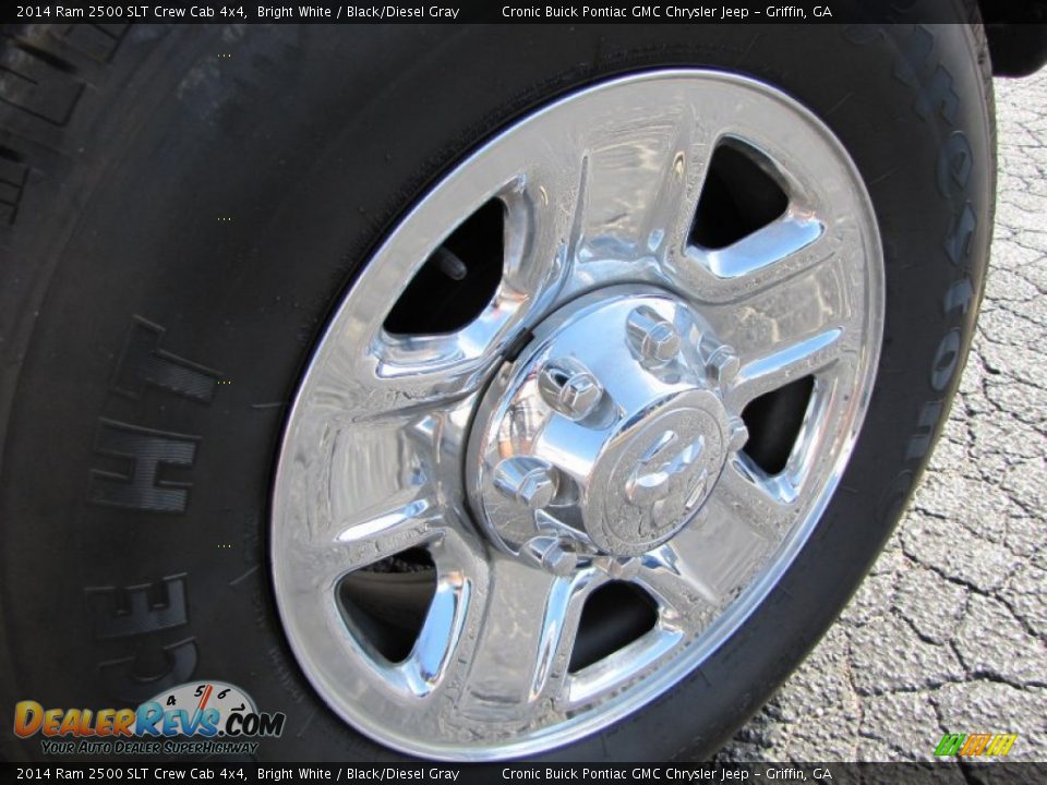 2014 Ram 2500 SLT Crew Cab 4x4 Bright White / Black/Diesel Gray Photo #16