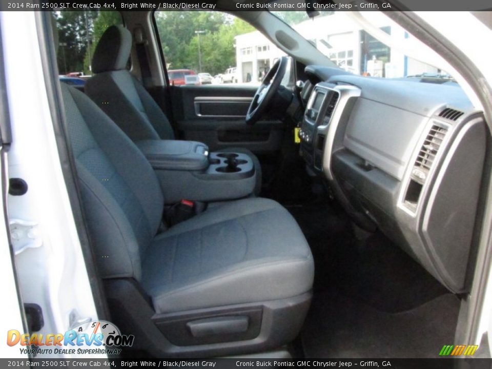 2014 Ram 2500 SLT Crew Cab 4x4 Bright White / Black/Diesel Gray Photo #19