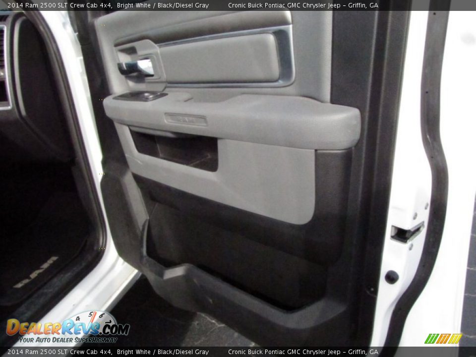 2014 Ram 2500 SLT Crew Cab 4x4 Bright White / Black/Diesel Gray Photo #21