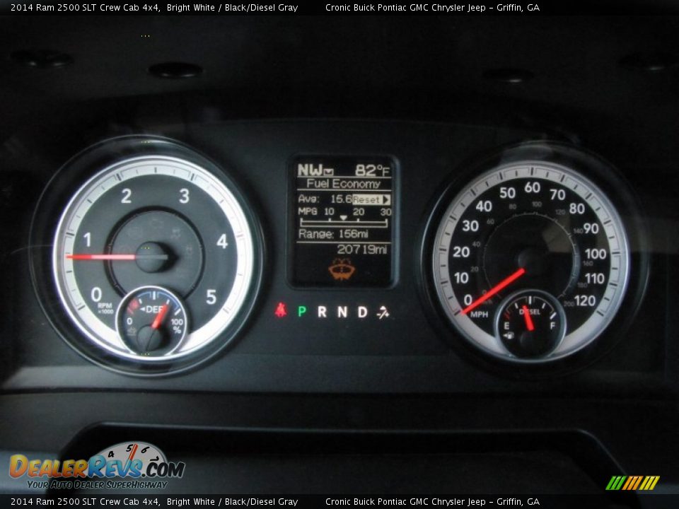 2014 Ram 2500 SLT Crew Cab 4x4 Bright White / Black/Diesel Gray Photo #22