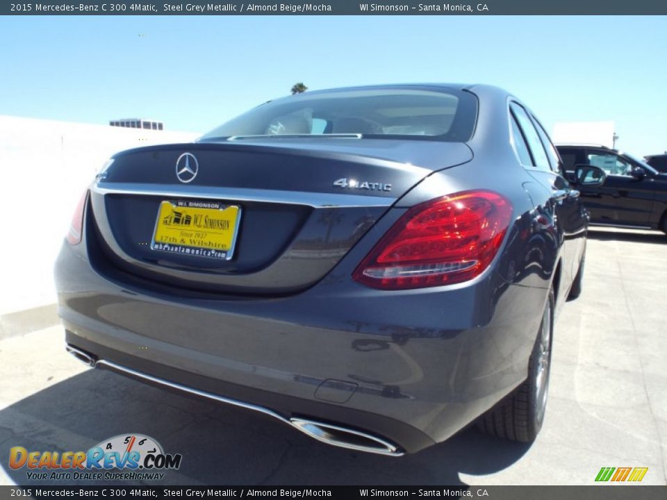 2015 Mercedes-Benz C 300 4Matic Steel Grey Metallic / Almond Beige/Mocha Photo #4