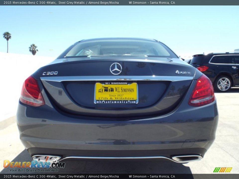 2015 Mercedes-Benz C 300 4Matic Steel Grey Metallic / Almond Beige/Mocha Photo #5
