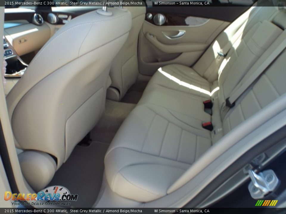 2015 Mercedes-Benz C 300 4Matic Steel Grey Metallic / Almond Beige/Mocha Photo #8