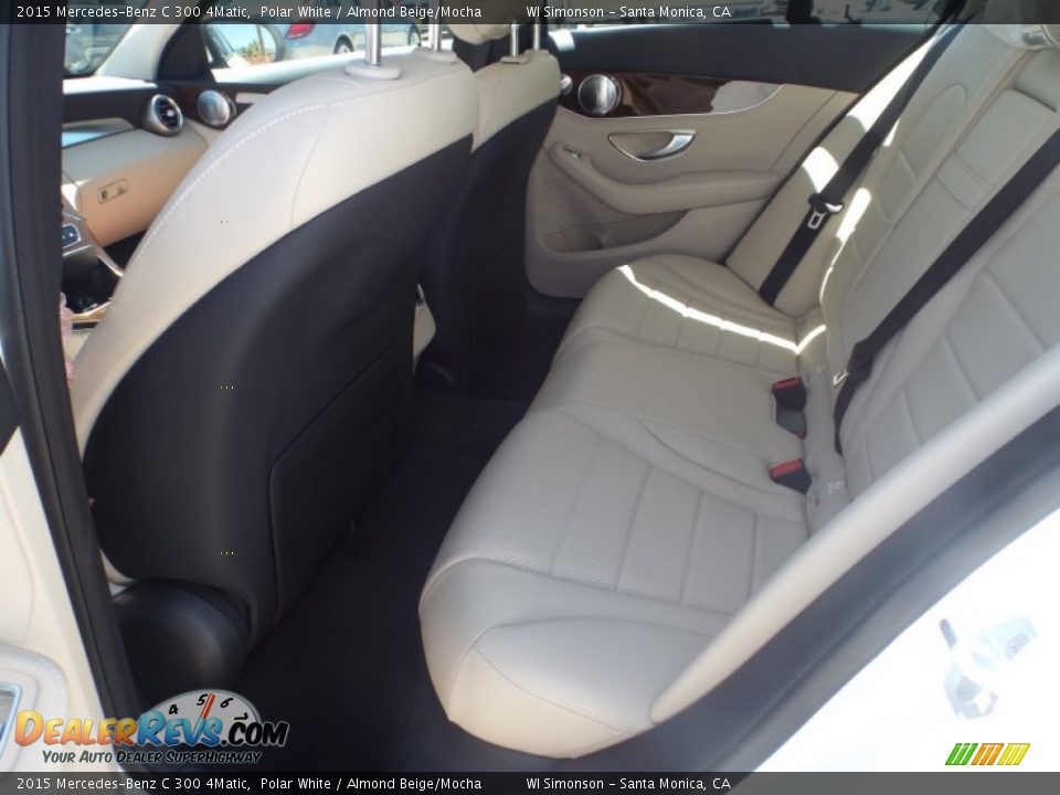 2015 Mercedes-Benz C 300 4Matic Polar White / Almond Beige/Mocha Photo #8