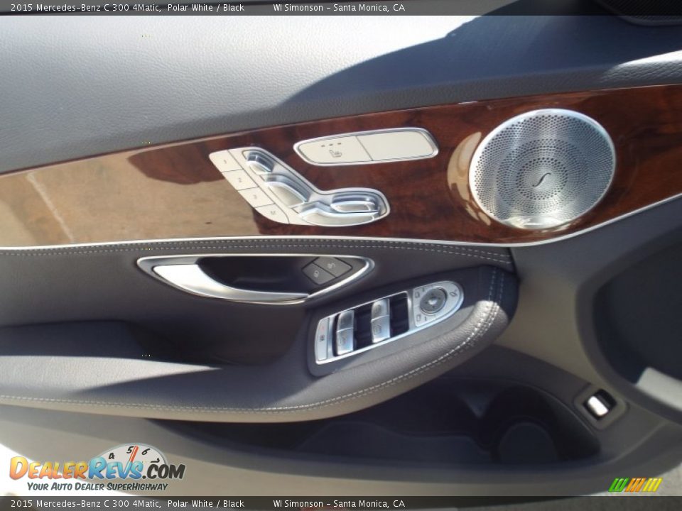 2015 Mercedes-Benz C 300 4Matic Polar White / Black Photo #6