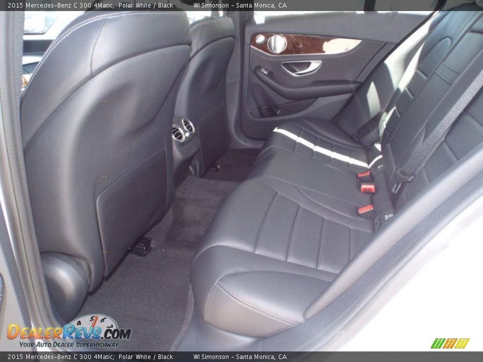 2015 Mercedes-Benz C 300 4Matic Polar White / Black Photo #8