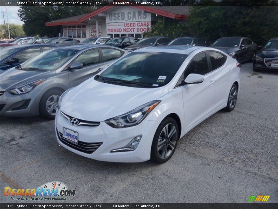 2015 Hyundai Elantra Sport Sedan Monaco White / Black Photo #1