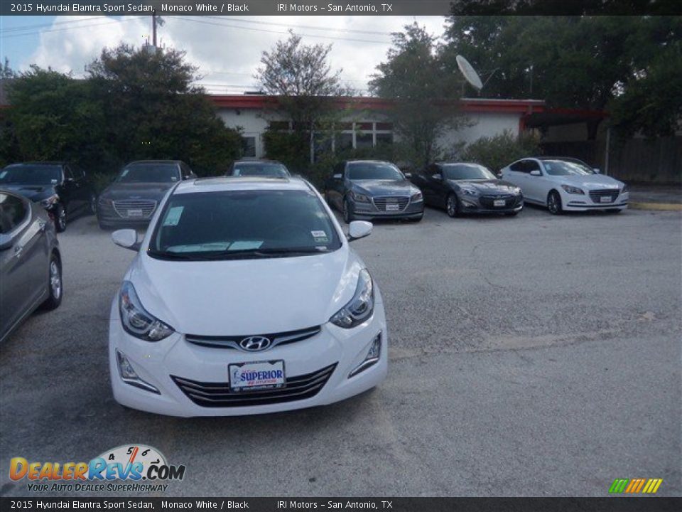 2015 Hyundai Elantra Sport Sedan Monaco White / Black Photo #2