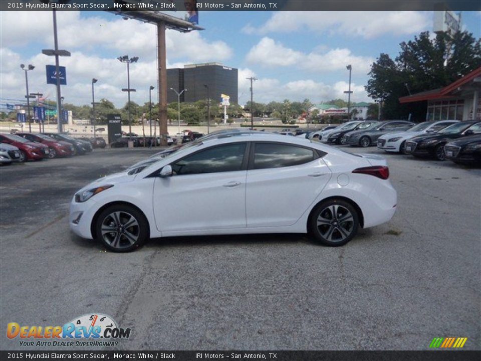2015 Hyundai Elantra Sport Sedan Monaco White / Black Photo #3