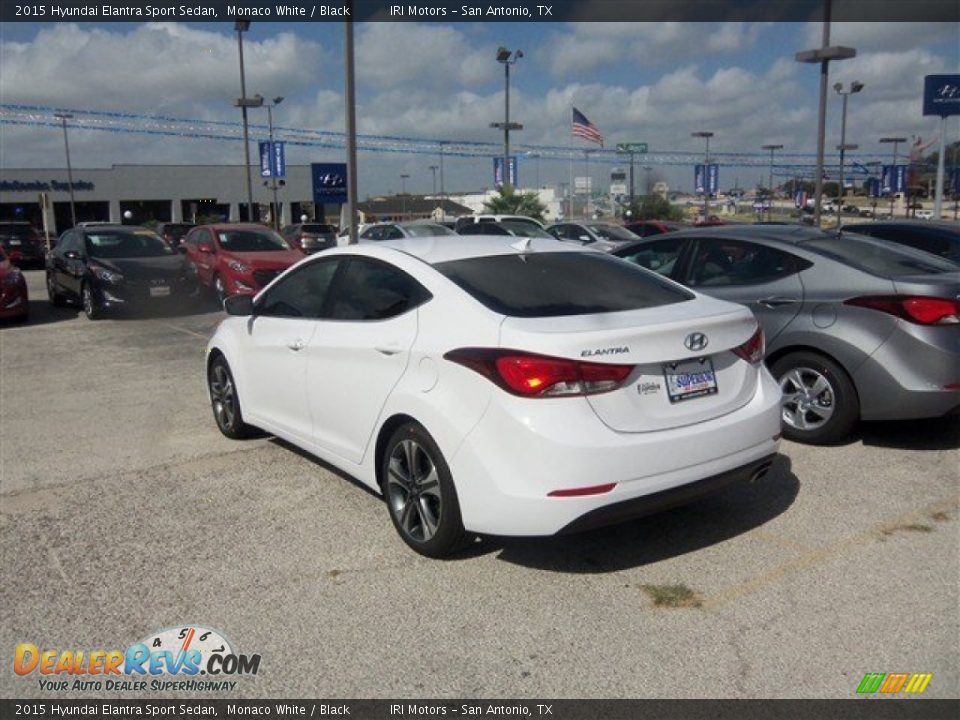 2015 Hyundai Elantra Sport Sedan Monaco White / Black Photo #4