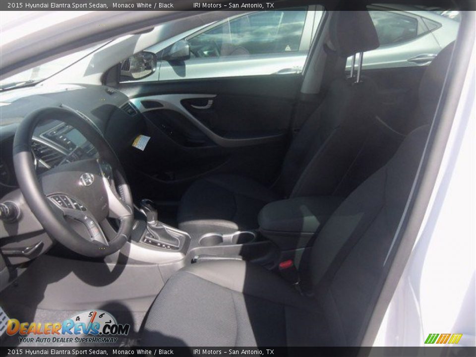 2015 Hyundai Elantra Sport Sedan Monaco White / Black Photo #6