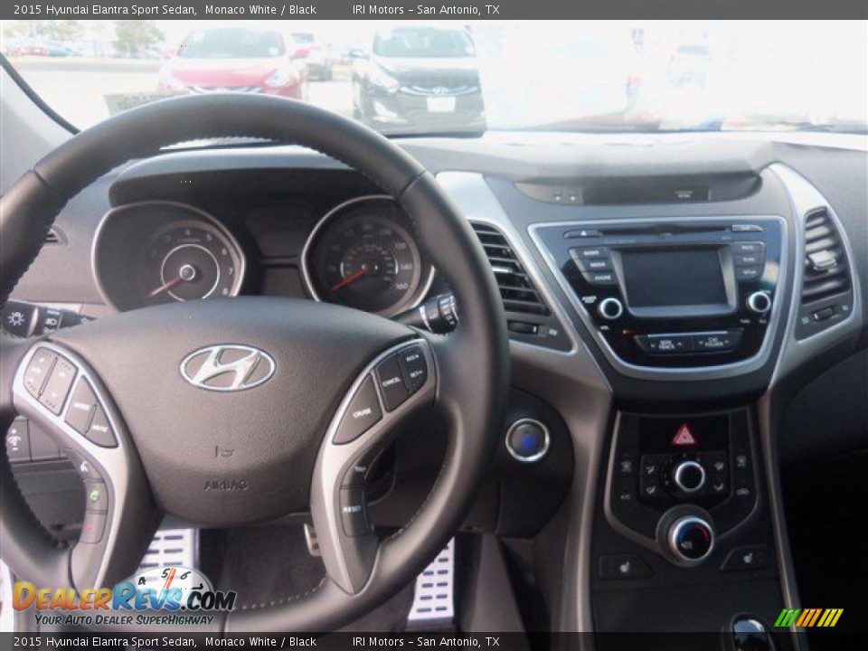 2015 Hyundai Elantra Sport Sedan Monaco White / Black Photo #7