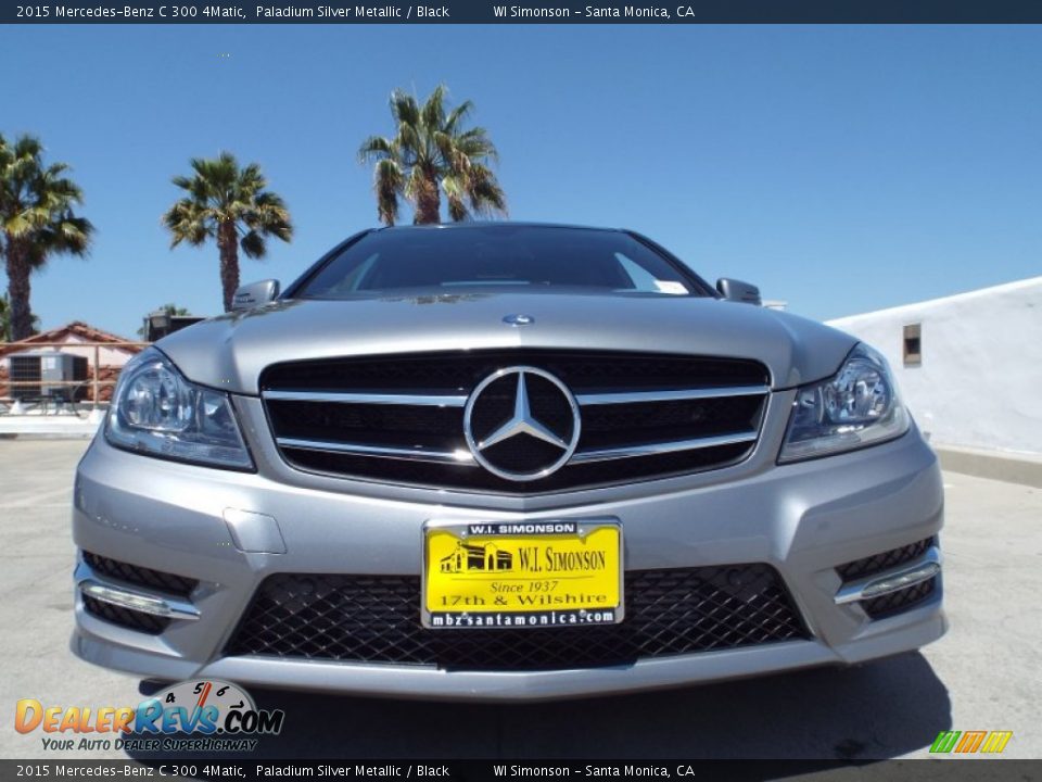 2015 Mercedes-Benz C 300 4Matic Paladium Silver Metallic / Black Photo #2
