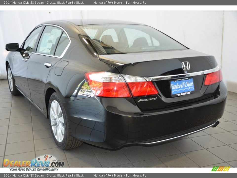 2014 Honda Civic EX Sedan Crystal Black Pearl / Black Photo #5