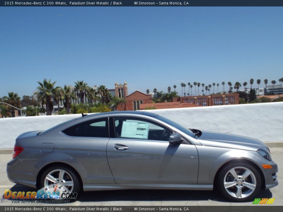 2015 Mercedes-Benz C 300 4Matic Paladium Silver Metallic / Black Photo #3