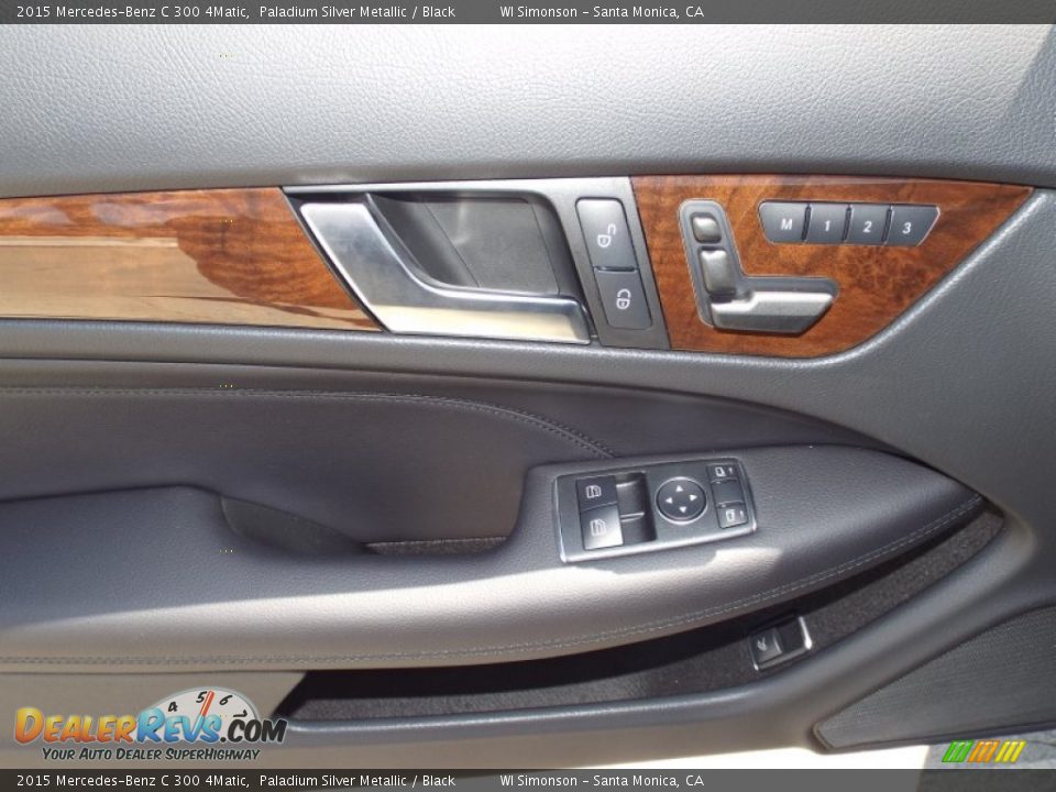 2015 Mercedes-Benz C 300 4Matic Paladium Silver Metallic / Black Photo #6