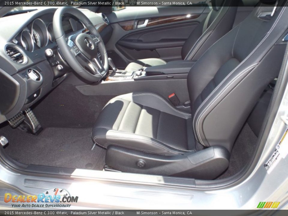 2015 Mercedes-Benz C 300 4Matic Paladium Silver Metallic / Black Photo #7
