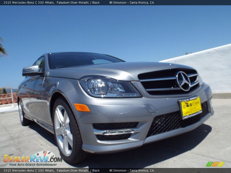 2015 Mercedes-Benz C 300 4Matic Paladium Silver Metallic / Black Photo #11