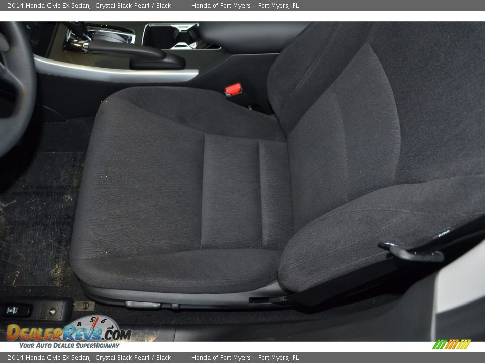 2014 Honda Civic EX Sedan Crystal Black Pearl / Black Photo #10