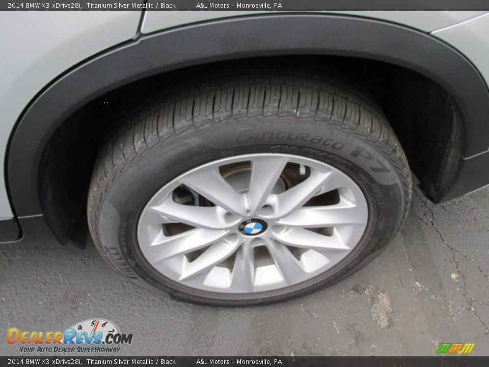2014 BMW X3 xDrive28i Titanium Silver Metallic / Black Photo #3